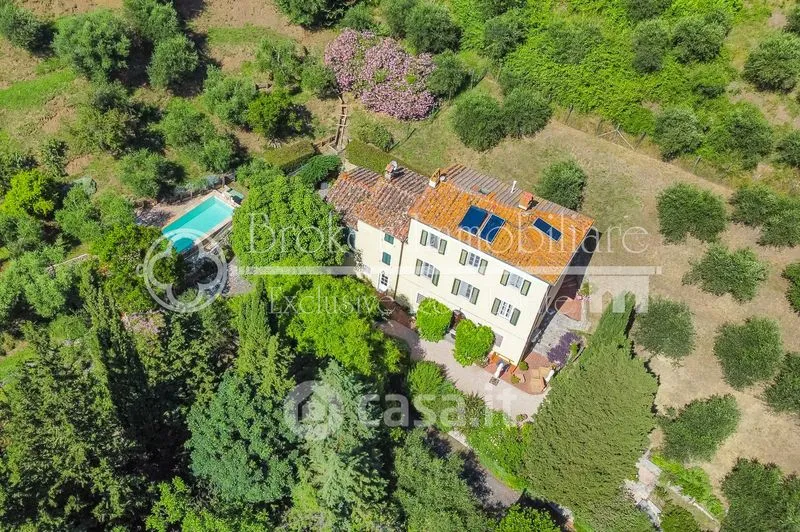 Vue aérienne - Rustic Tuscan Casale with Pool in Massarosa