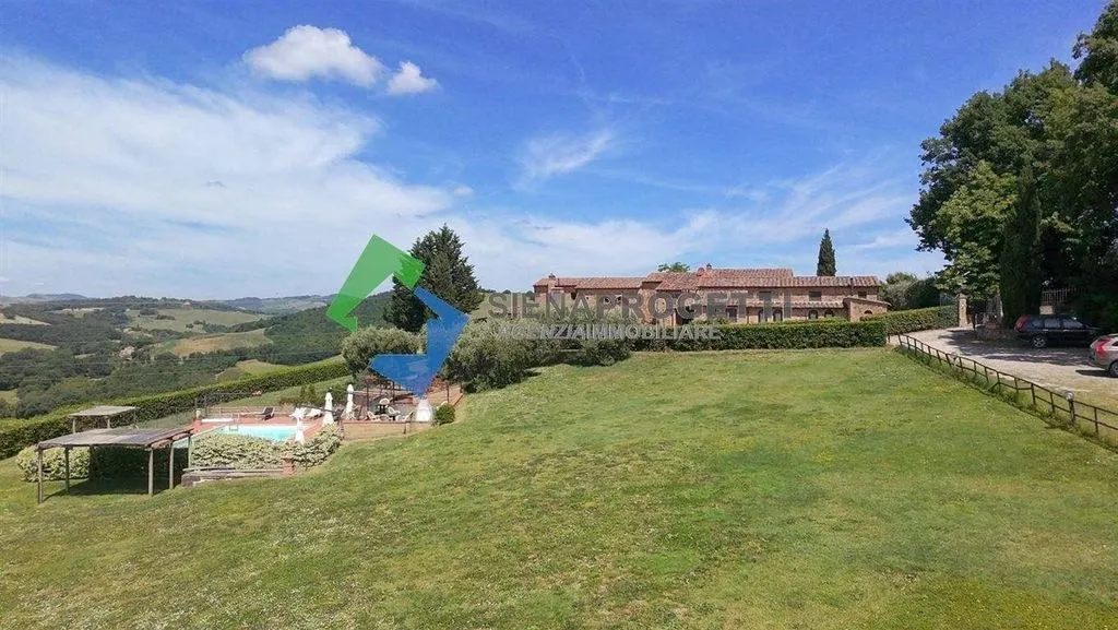 Vista aerea - Rustic Casale with Pool in Casole d'Elsa