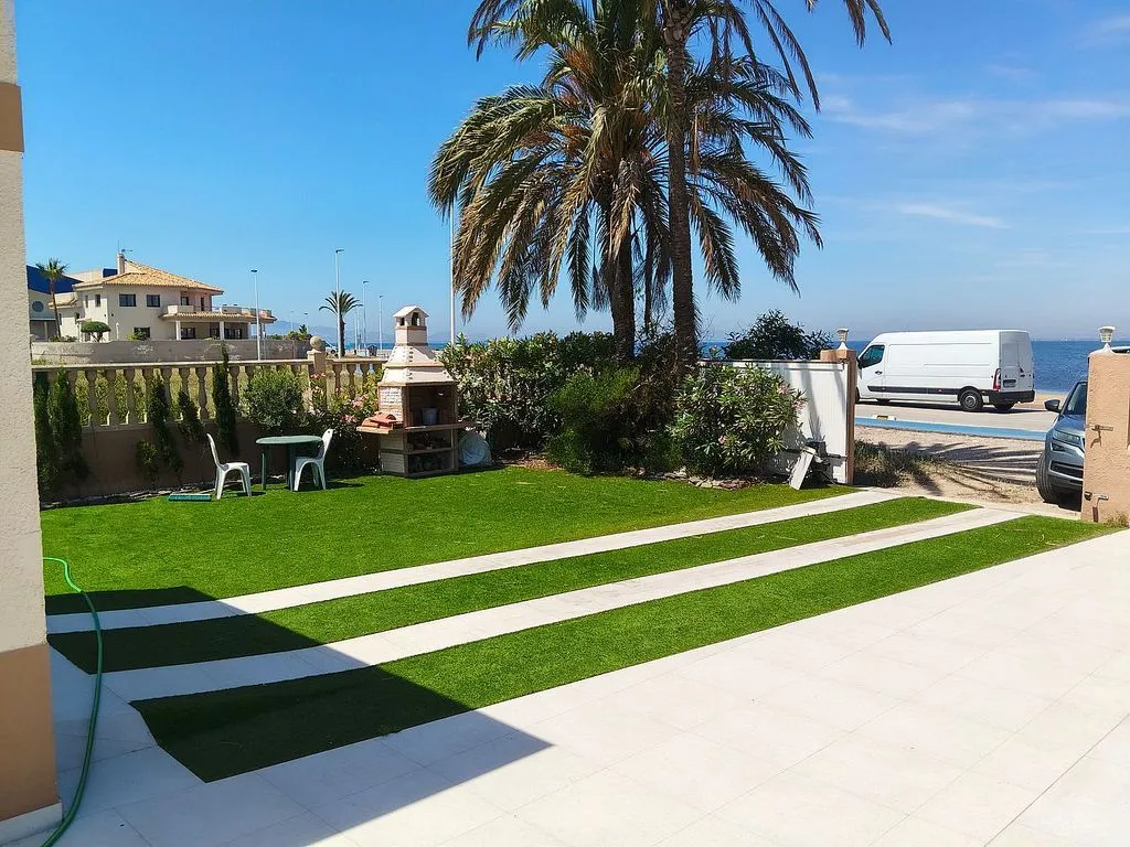 Garden - Chalet with Pool and Sea View in La Manga