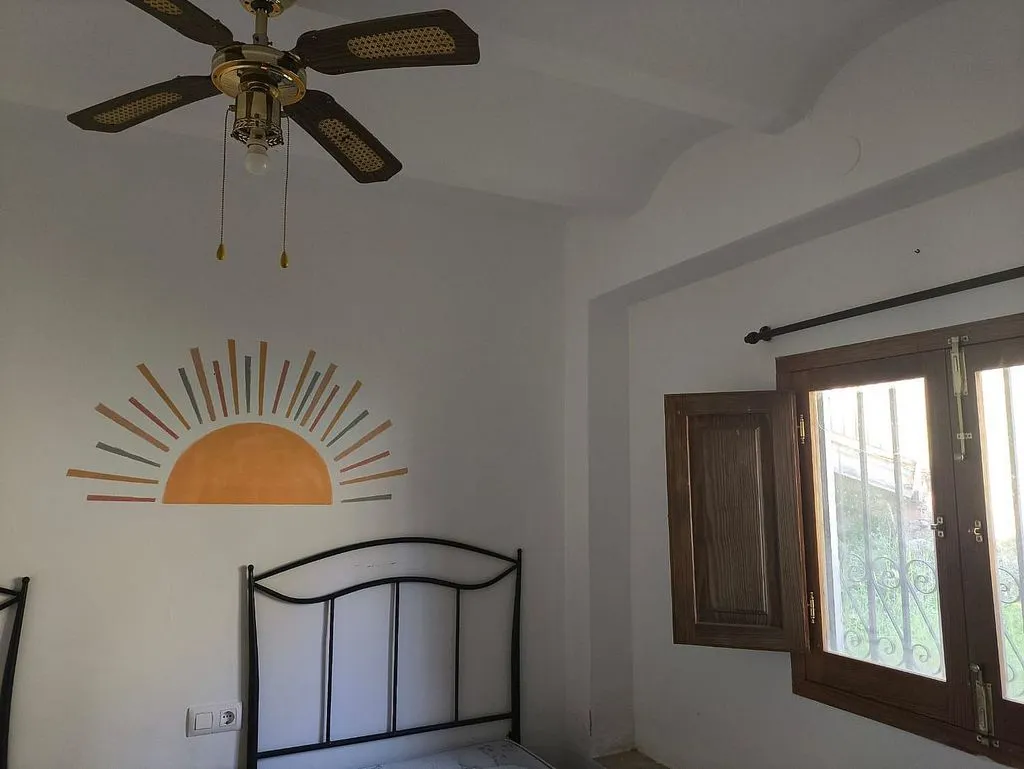 Schlafzimmer - Terraced House with Balcony in Castelló de Rugat