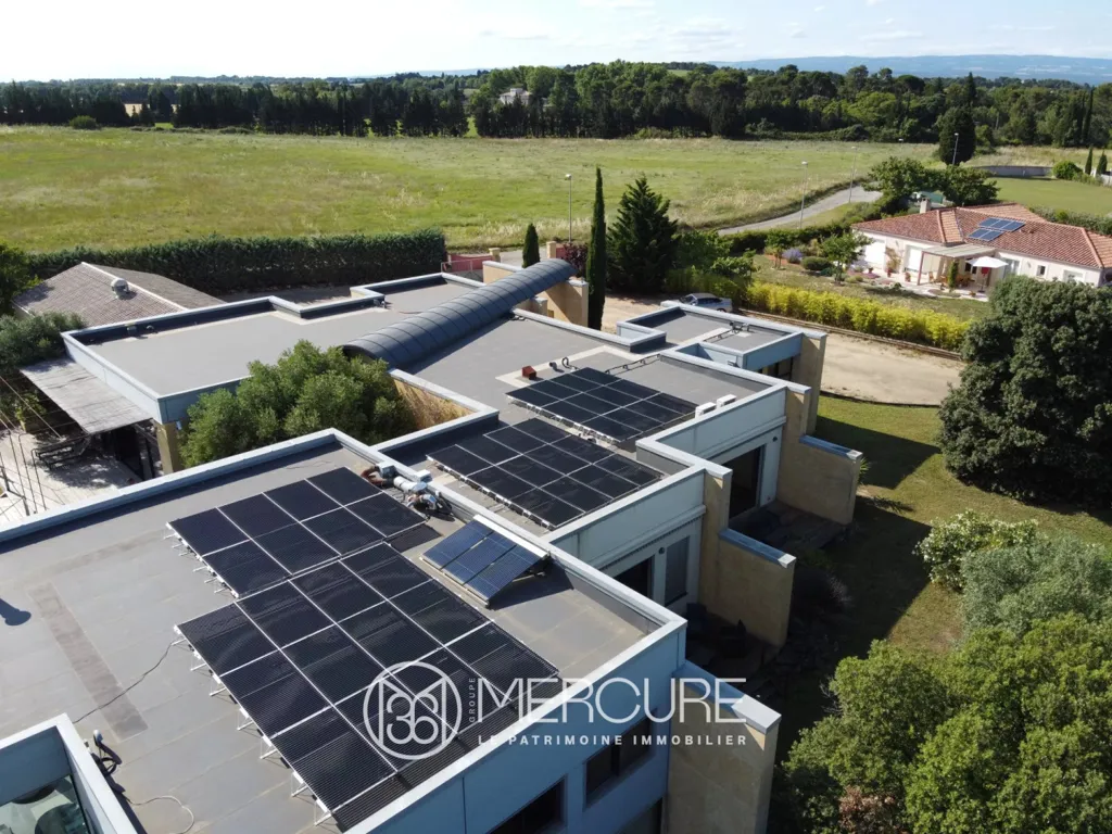 Vista aerea - Architectural Villa with Pool near Carcassonne
