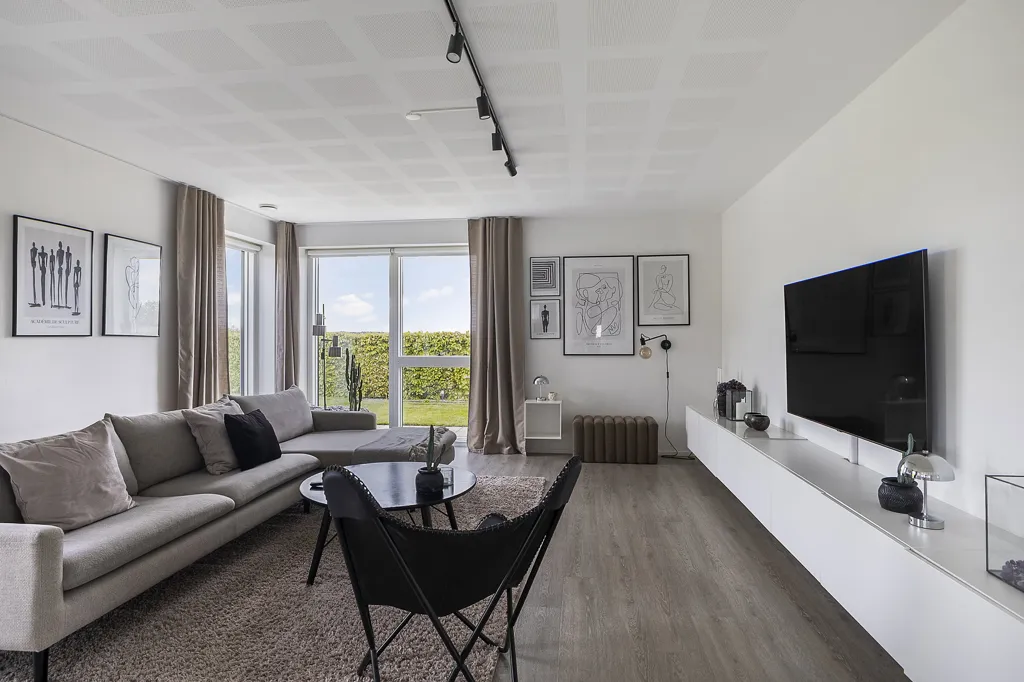 Séjour - Modern Villa with Terraced Garden in Struer