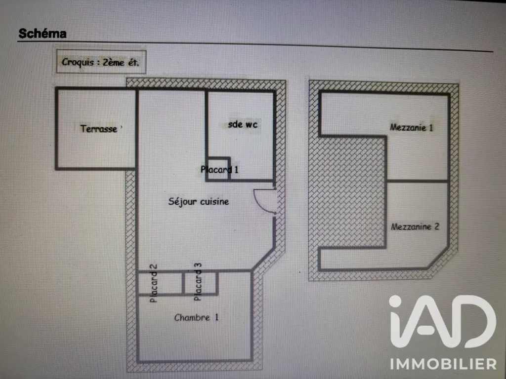 Plan - Duplex avec Terrasse et Parking à Port Leucate