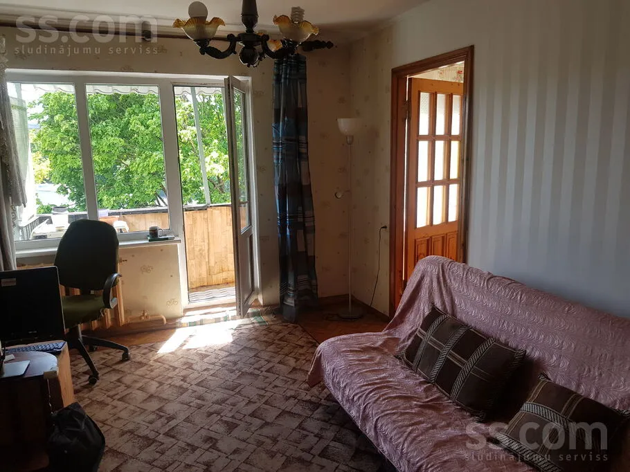 Soggiorno - One-Bedroom Flat with Balcony in Purvciems