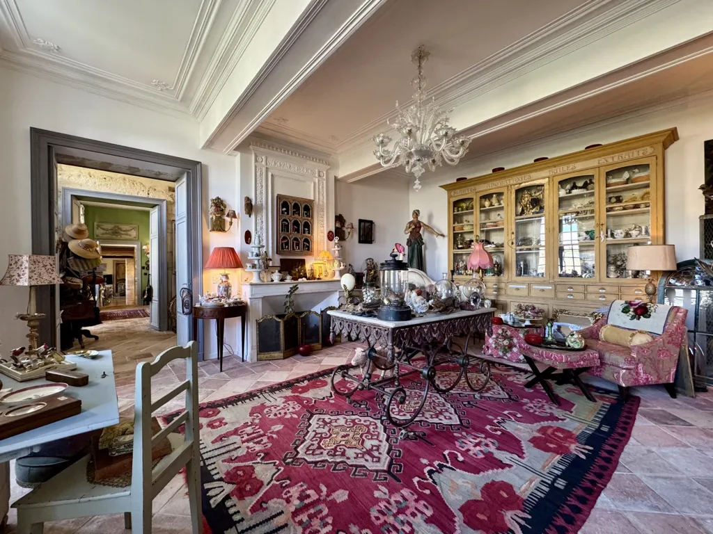 Séjour - Propriété en Pierre avec Maison d'Amis à Condom