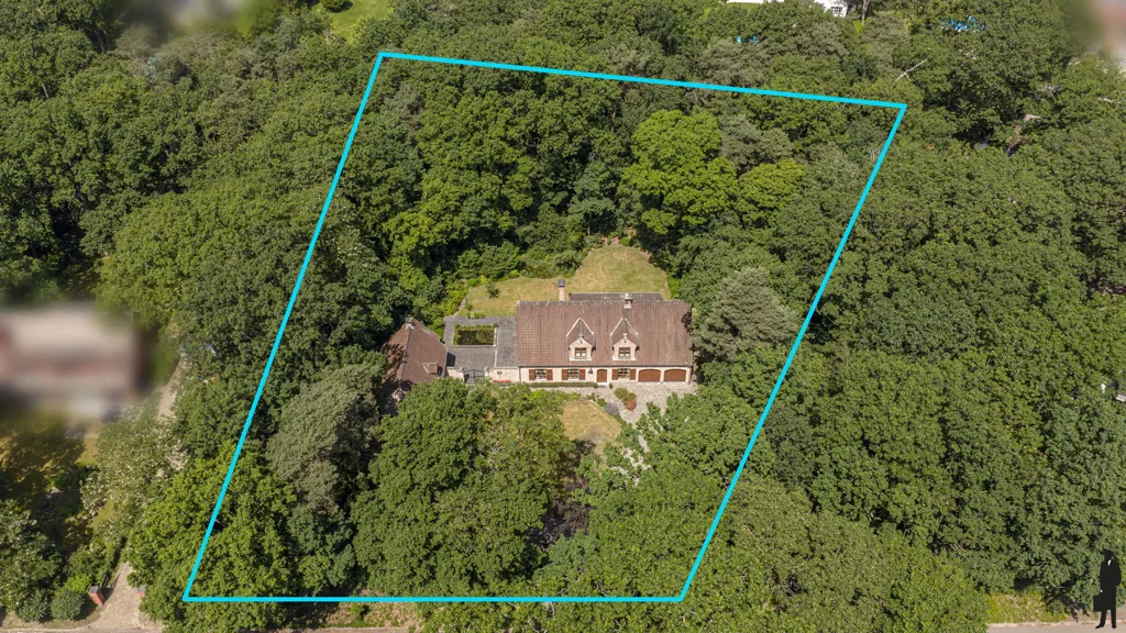 Aerial - Country Villa with Terrace and Garden