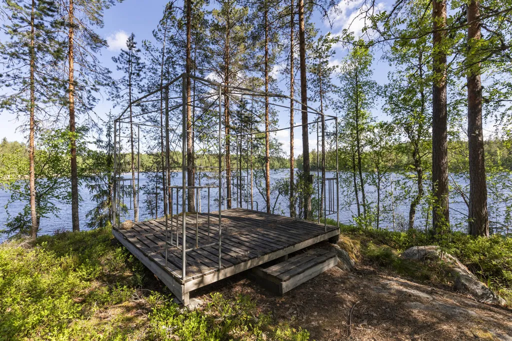 Terrasse - Cottage with Private Lakefront in Iso-Ruokopuoli