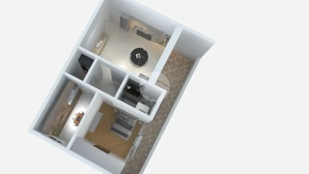 Plan - Apartment with Private Garden in Leini