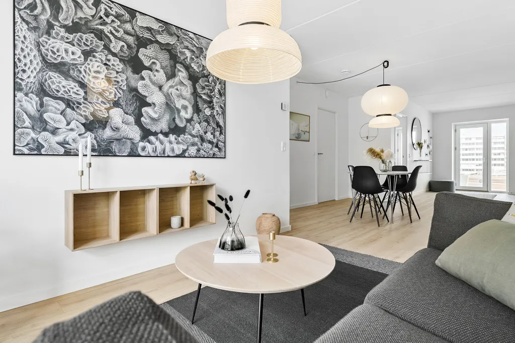 Living Room - 3-Bedroom Flat in Aarhus North