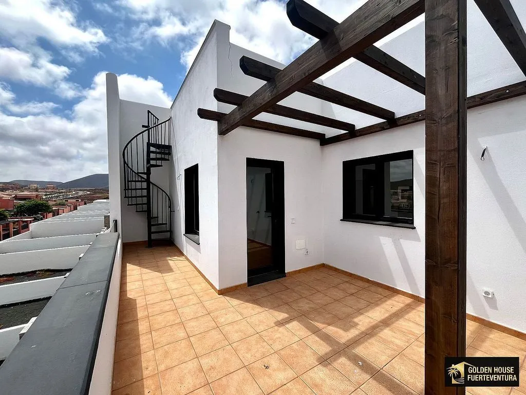 Terrasse - Penthouse with Sea Views in La Oliva