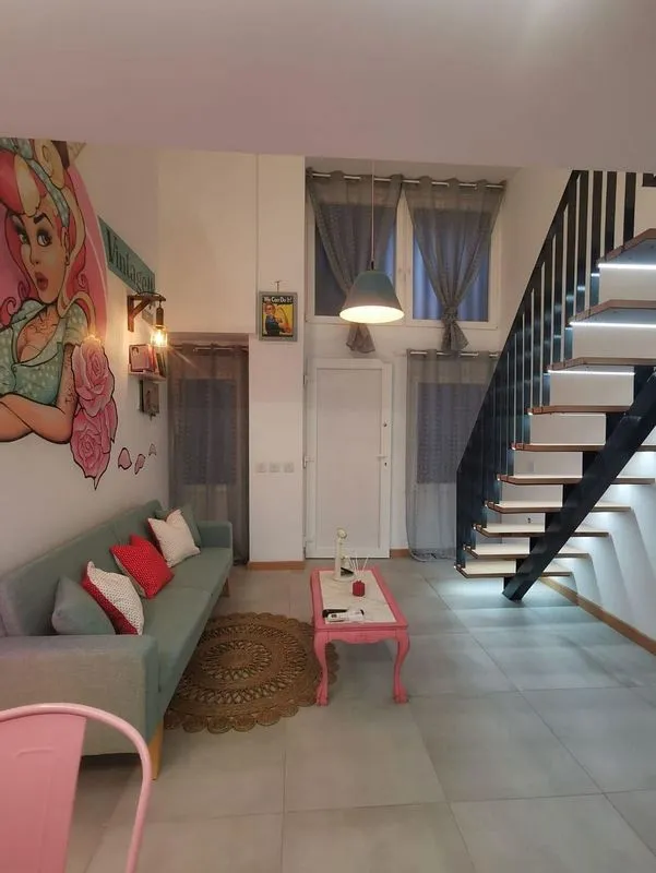 Séjour - Duplex with Terrace in Ciutat Jardí