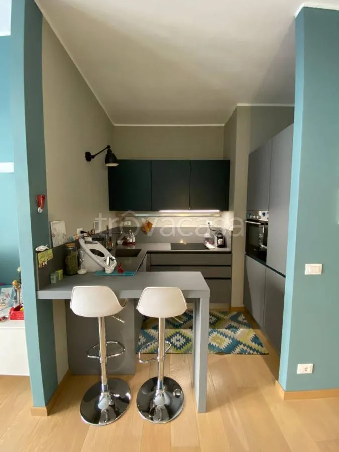 Köök - Modernised 2-Bed Flat with Balcony in San Mauro Torinese