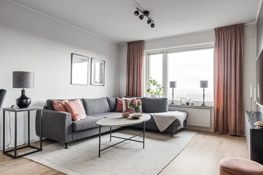 Séjour - Apartment with Balcony and View in Göteborg