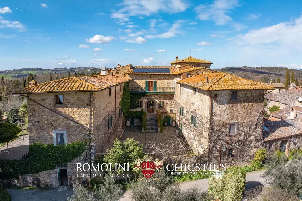 Õhuvaade - Historical Villa with Pool in Chianti Hills