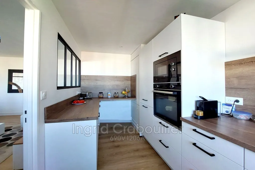 Kitchen - Renovated Apartment with Panoramic View in Royan