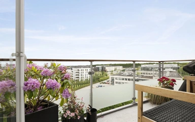 Balcony - Apartment with Balcony in Aarhus N