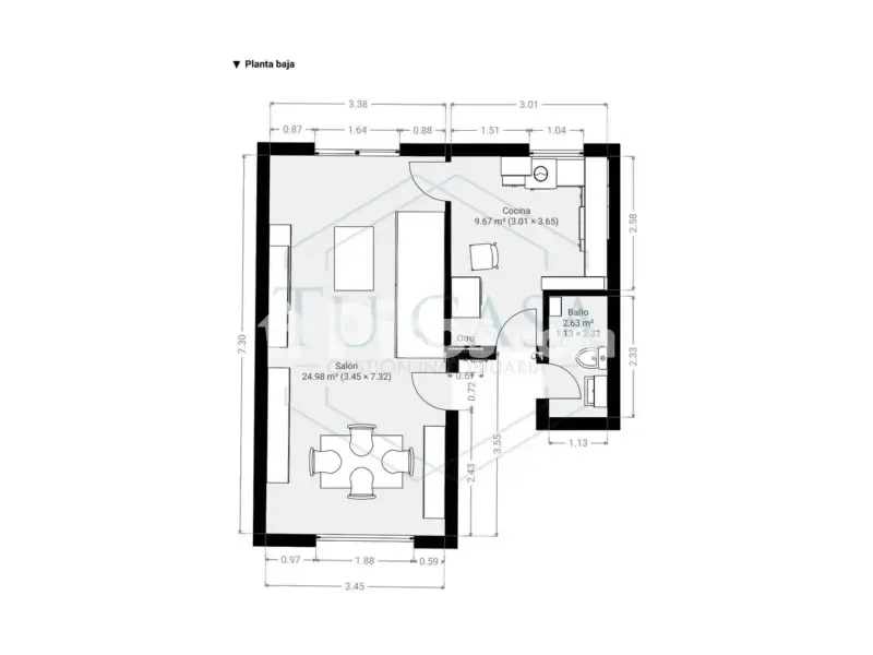 Plan - House with Balcony in Las Canteras, Puerto Real
