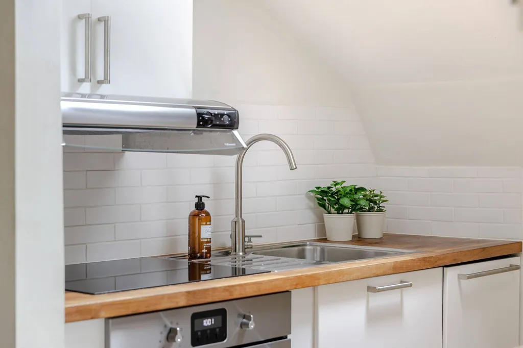 Cuisine - Charming Penthouse with Park View in Linköping