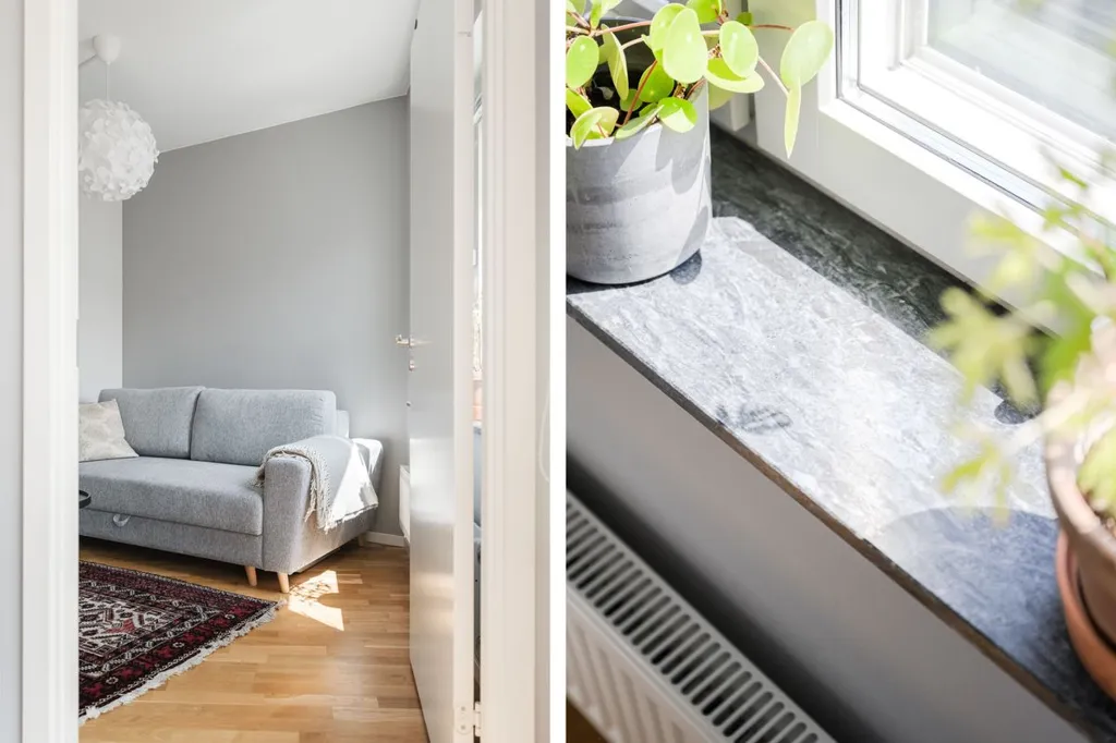 Living Room - Apartment with South-Facing Balcony in Västra Hamnen