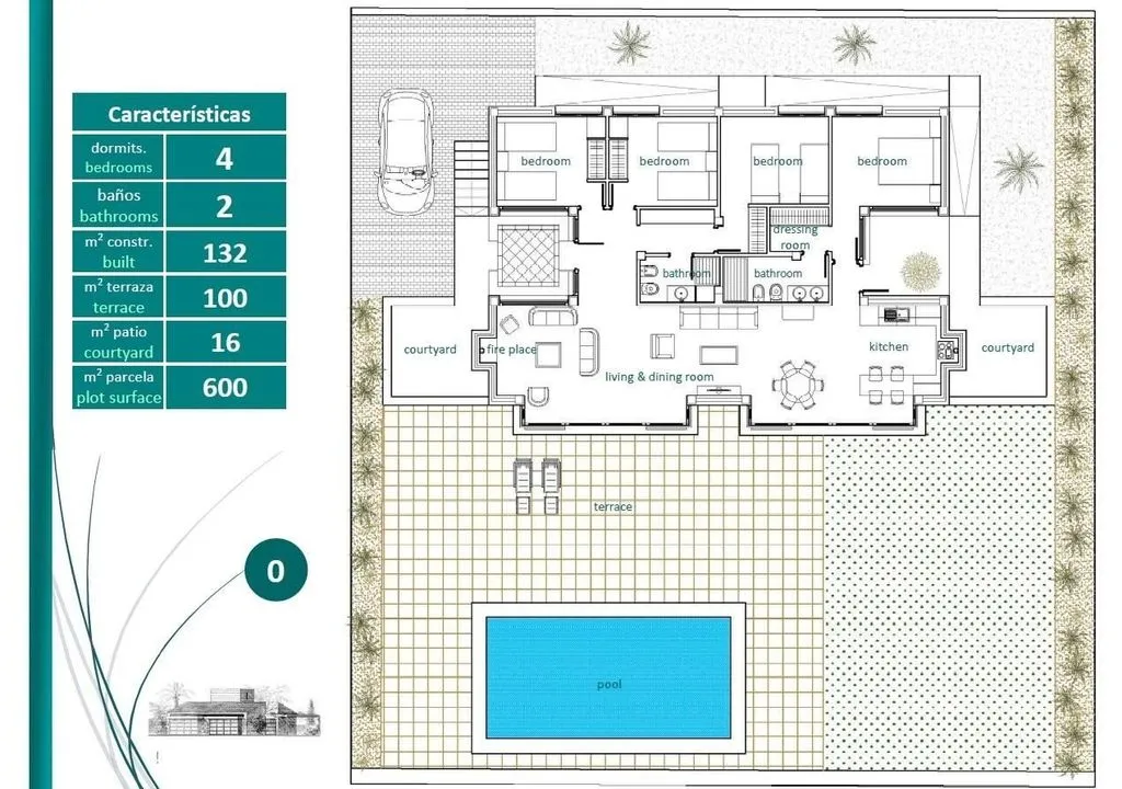 Floor Plan - Luxury Villa with Pool in Peraleja Golf, Murcia