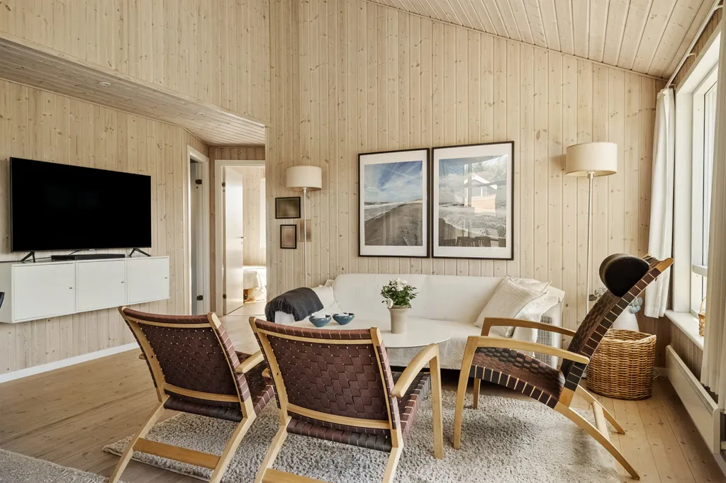 Séjour - Modern Summerhouse with Sea View in Ulfborg
