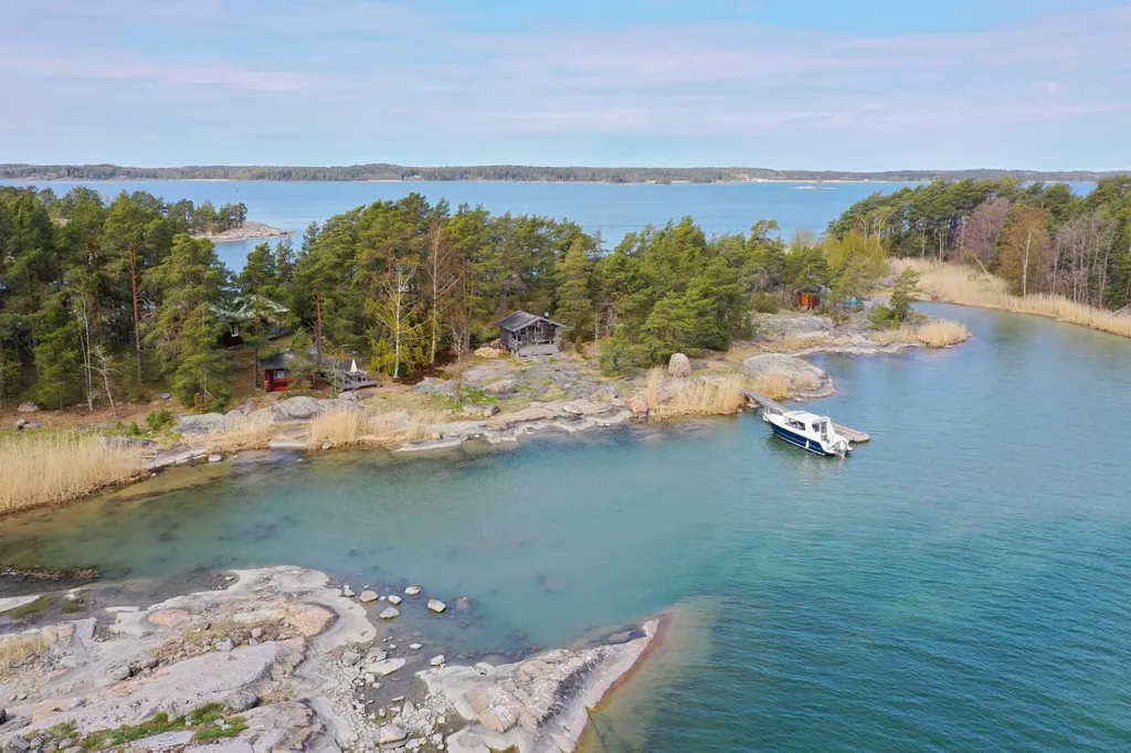 Vue aérienne - Private Island with Sauna in Naantali