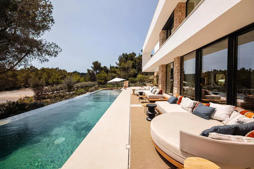 Pool - Detached Villa with Golf Course Views in Santa Eulalia