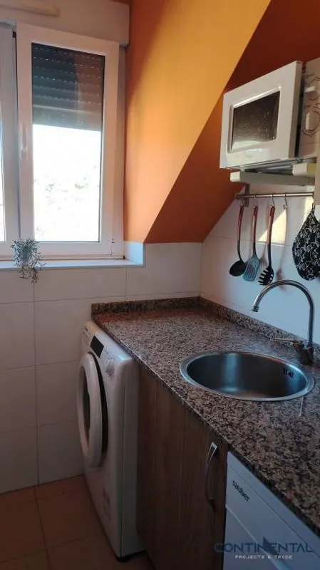 Köök - Modern Penthouse with Balcony in Sama de Langreo