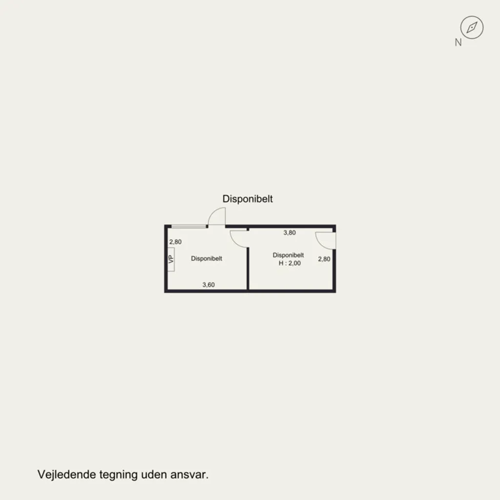 Floor Plan - Modern Villa with Large Terrace in Bullerup
