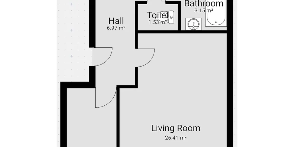 Floor Plan - Ground Floor Apartment with Garden in Edegem