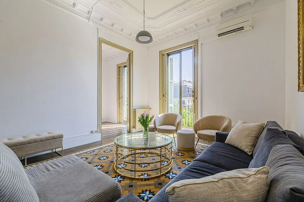 Soggiorno - Luxury Flat with Terrace in Eixample, Barcelona