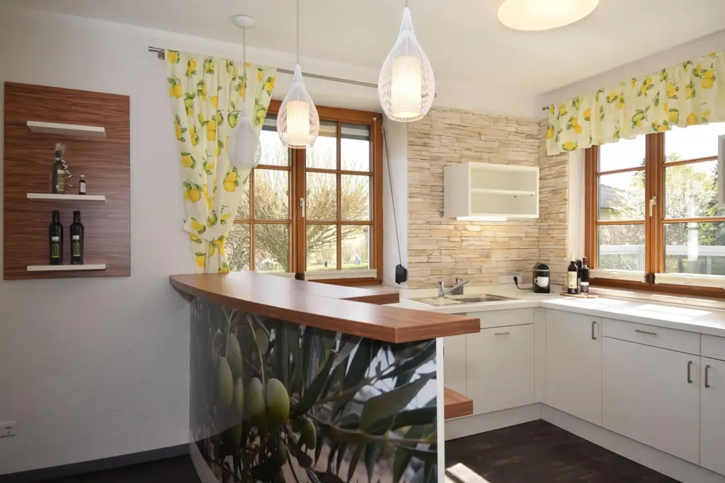 Cucina - Spacious House with Office in Weinzierl
