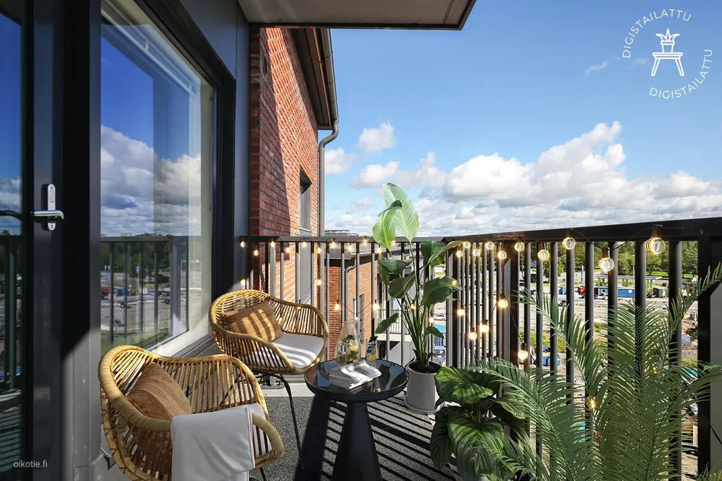 Balcone - Studio Flat with Balcony in Linnakaupunki, Turku