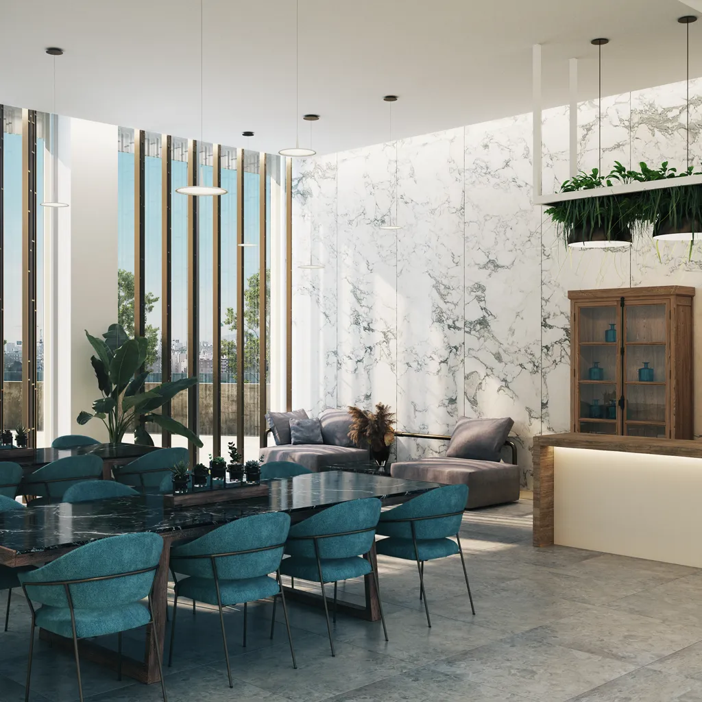 Söögituba - Apartment with Rooftop Pool in Malaga