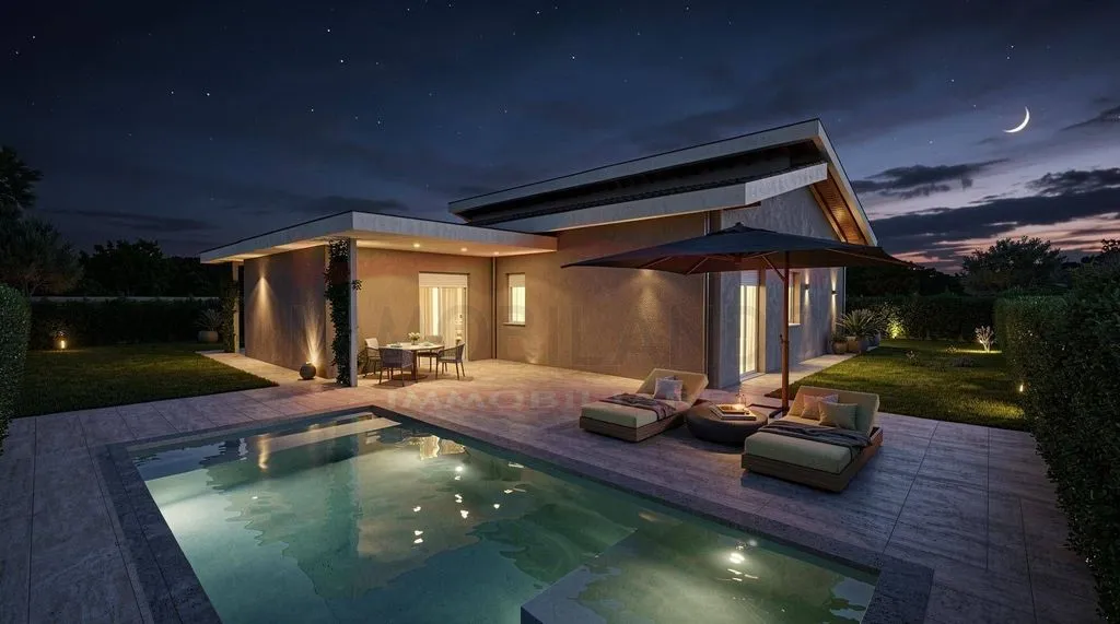 Piscine - Contemporary Villa with Pool in Monzambano