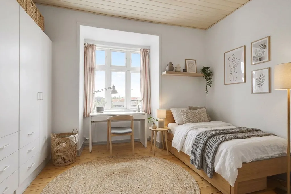 Camere da letto - Classic 2-Bedroom Apartment with Bay Window in Denmark