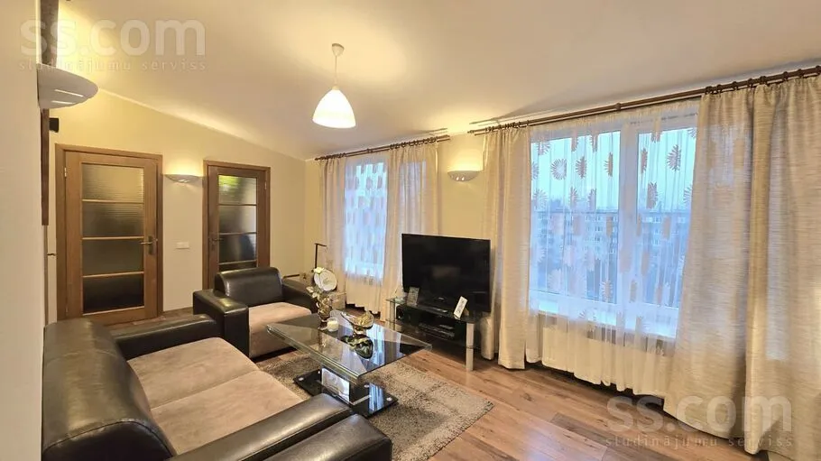 Séjour - Light Penthouse with Home Cinema in Riga Centre
