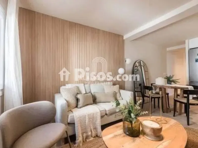 Living Room - Modern Flat with Balcony in Guindalera