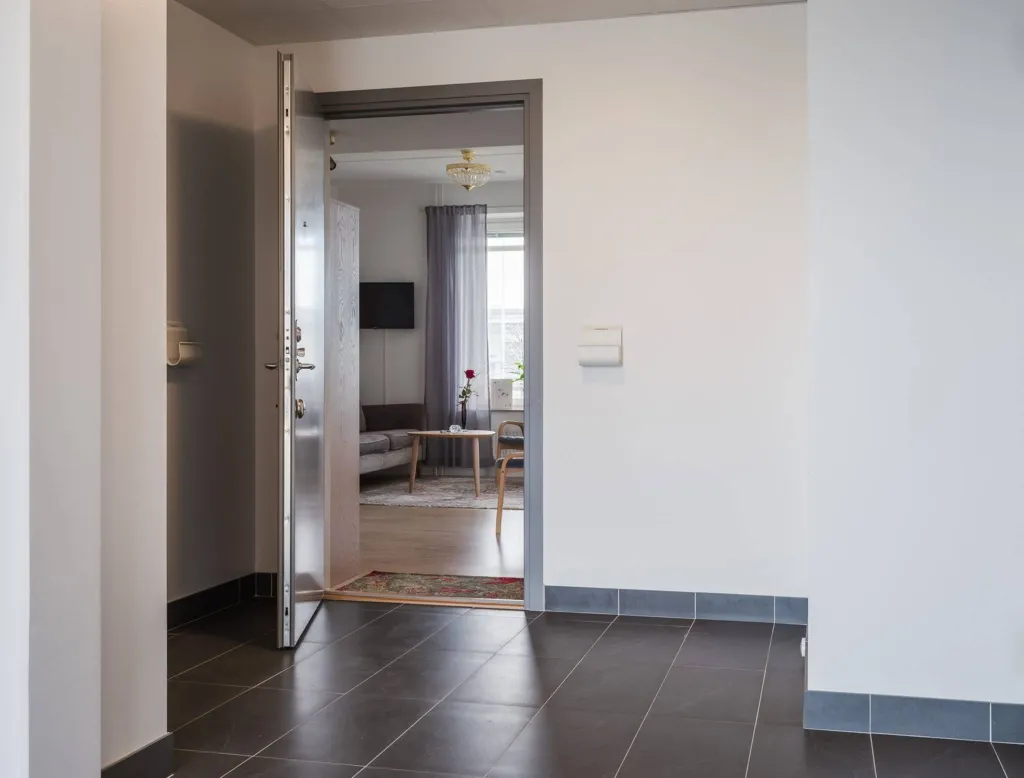 Entrée - Modern Studio Flat with Balcony in Gotland