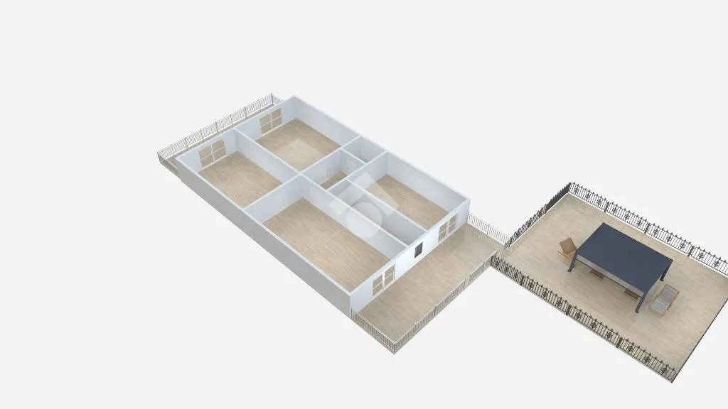 Plan - Trilocale with Garden in Volla