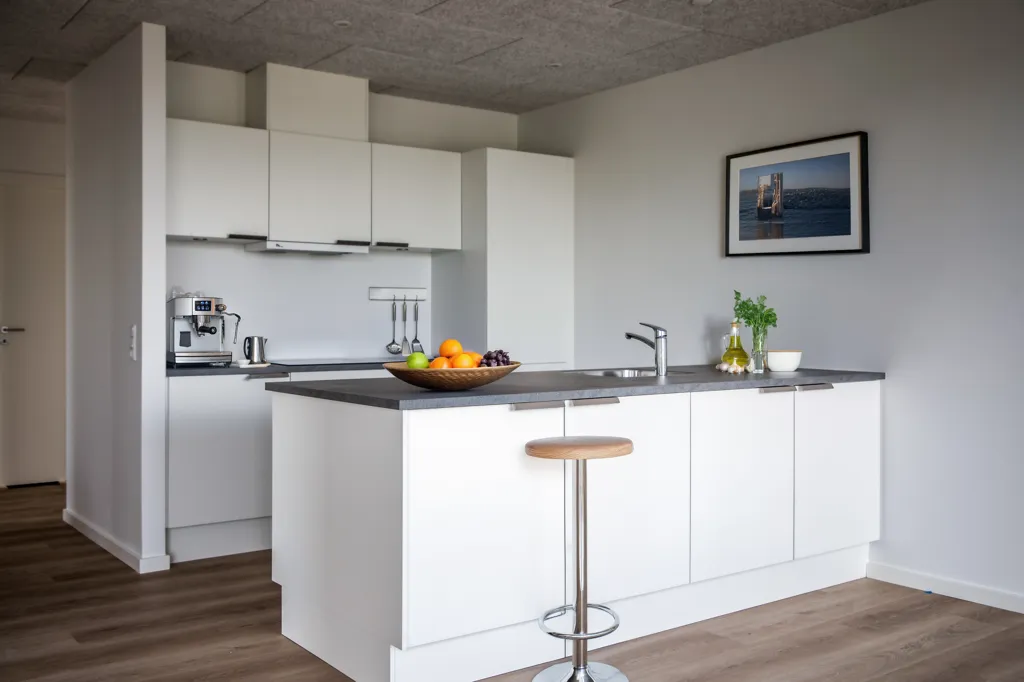 Köök - Modern Flat with Terrace in Hadsund