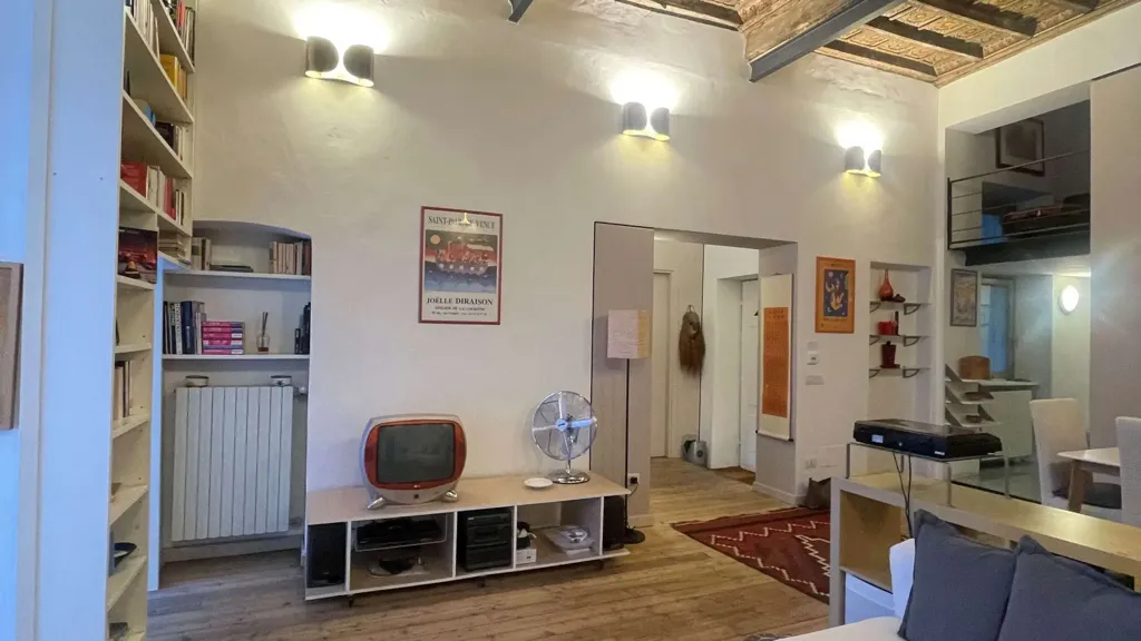 Séjour - Charming Apartment with Balcony in Asti