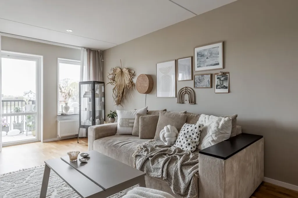 Séjour - Modern Flat with West Balcony in Norra Ormesta