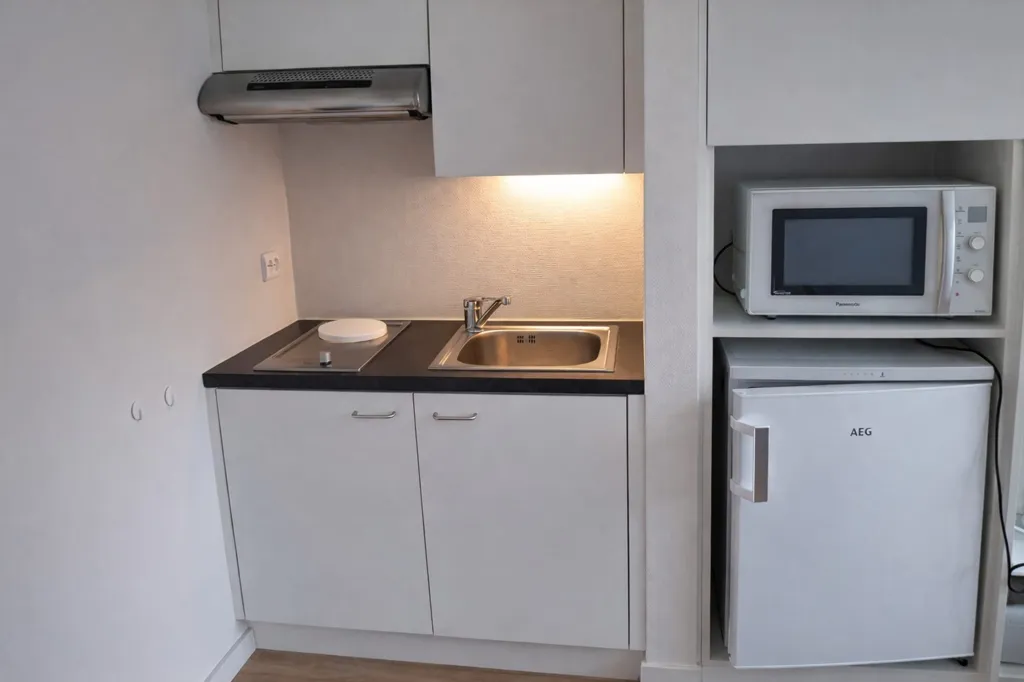 Köök - Bright Studio with Sea Access in Westende
