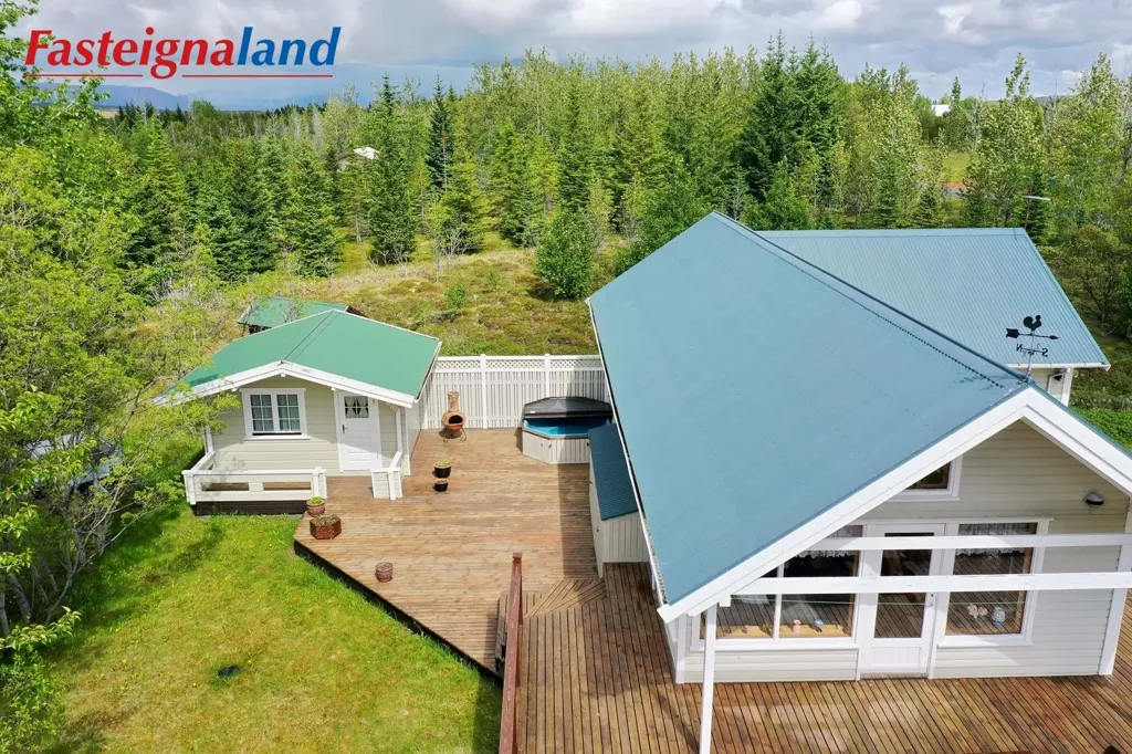 Õhuvaade - Summerhouse with Pool in Selfoss