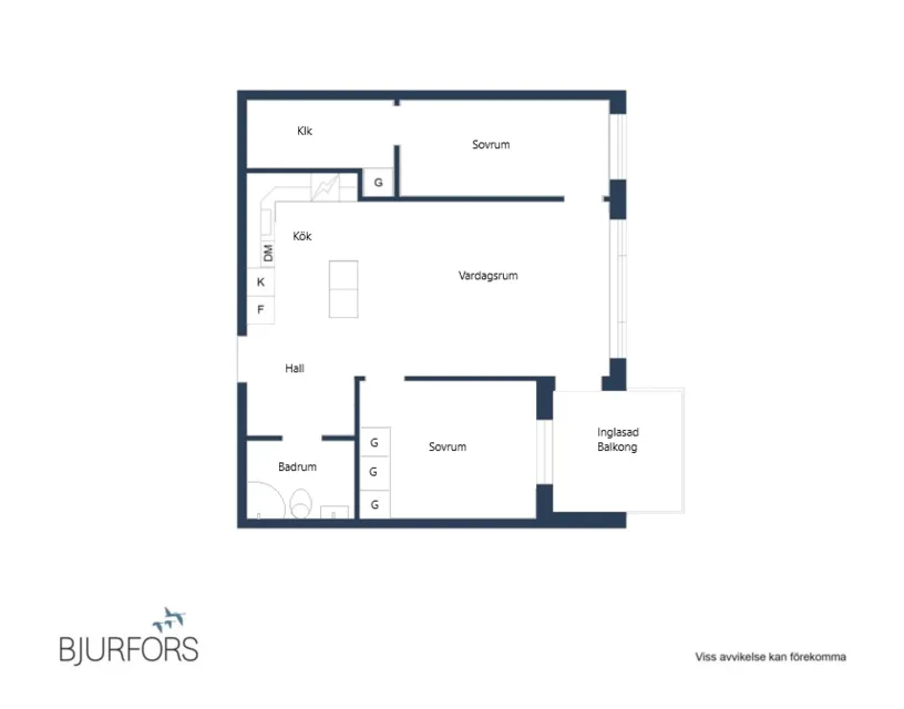Plan - Modern Apartment with Balcony in Central Location
