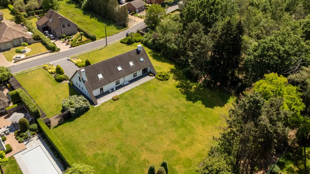 Vista aerea - House with Large Garden in Tremelo
