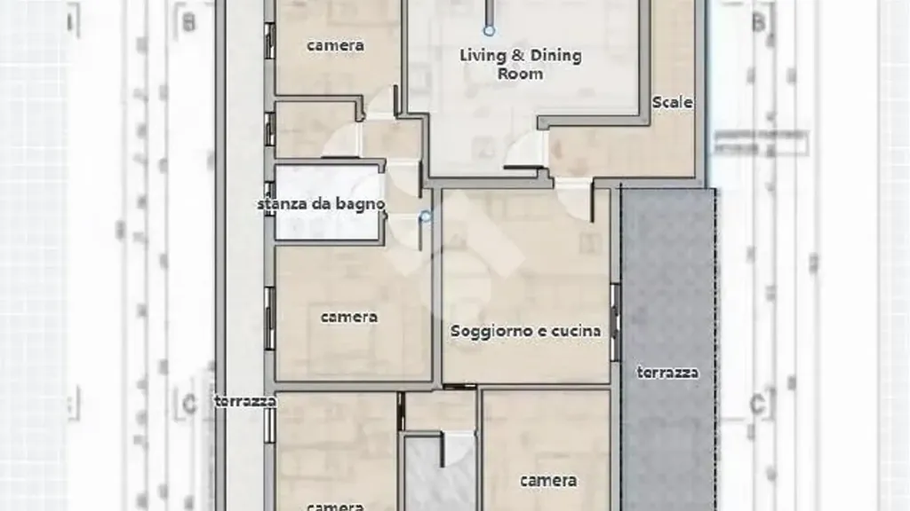 Plan - New Apartment with Balcony in Castelcovati