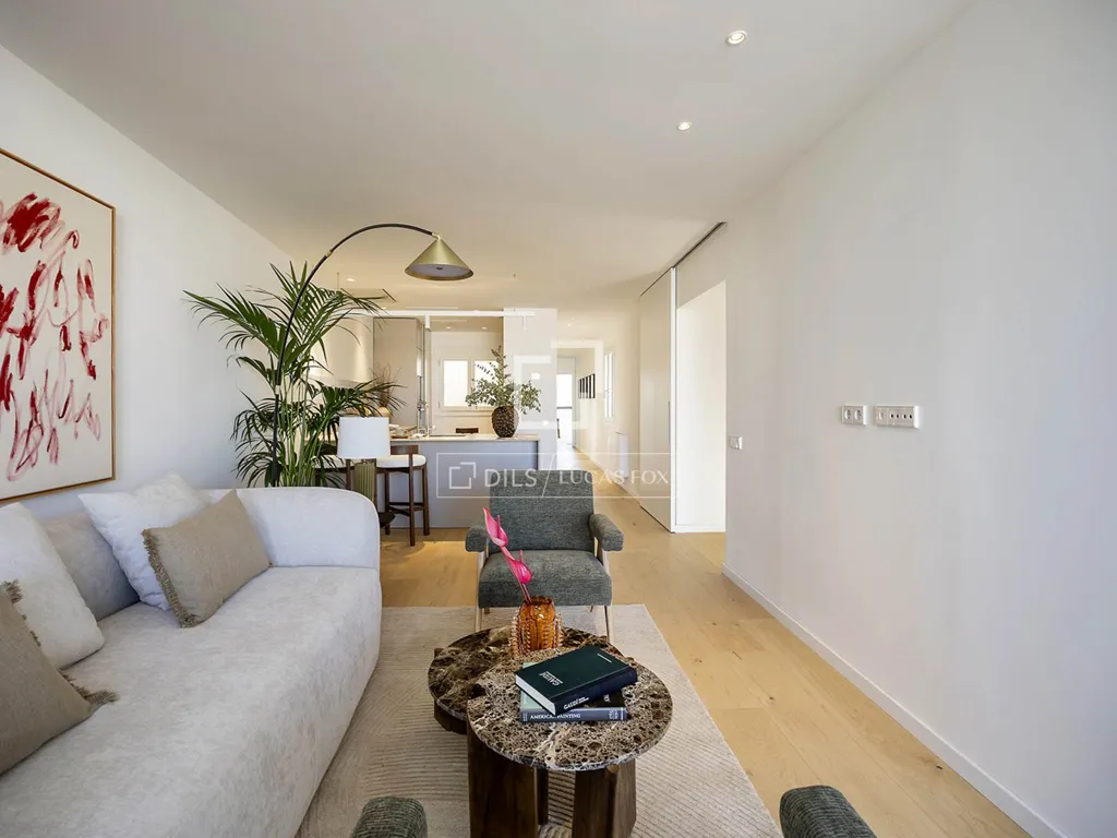 Séjour - Renovated Apartment with Terrace in Eixample Right