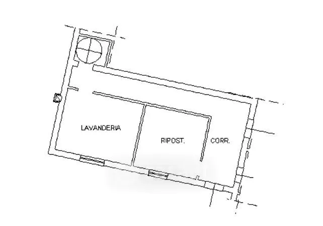 Plan - Two-Storey House with Balcony in Taglio di Po